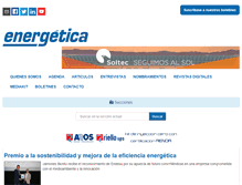 Tablet Screenshot of energetica21.com